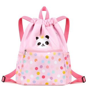 Sacs à cordon personnalisés avec logo par sublimation, sacs à dos de sport en polyester imperméables, sacs promotionnels en gros - Product Image 1