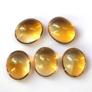 Wholesale Natural <b>Citrine</b> High Quality Oval Cabochon Loose Gemstone <b>Rings</b> Necklace Beads Pendant Jewellery Certified Cat's Eye - Product Image 2
