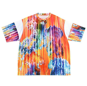 T-shirt respirant sublimé, imprimé sur mesure, motifs variés, pour usage quotidien décontracté, tricot de haute qualité 2026 - Product Image 1