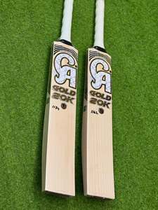 Bate de Críquet CA Sports Gold 20K Edición Fakhar Zaman de Madera de Sauce Inglés, Ligero, Tamaño Personalizado, con Funda Gratis y Lámina Antideslizante Extra - Product Image 2