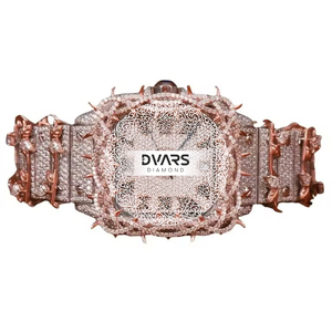 Reloj de Pulsera de Cuarzo Moderno para Negocios, Aleación Premium, Resistente al Agua, Cristal de Zafiro, D Color VVS1, Diamante Moissanita, Ejecutivo, de Lujo - Product Image 1