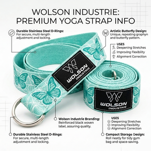 Correa de Estiramiento Ajustable para Yoga, Material Duradero de Spandex/Poliéster, Antideslizante y Portátil para Pilates, Ejercicio y Entrenamiento de Flexibilidad - Product Image 2