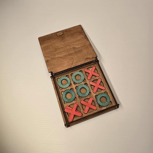 Hot Selling Children Early Education Toy Wooden Tic Tac Toe Ox Pieces Portable <b>Table</b> Kids And Adults Sports And Games - Product Image 1