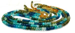 Perles rondes en apatite naturelle, 4-5 mm, brin de 14 pouces de long - Product Image 4