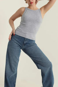 Ropa Deportiva para Mujer, Top Deportivo con Sujetador Incorporado, Top de Yoga, Top Deportivo de Algodón Raceback para Mujer, Venta al Por Mayor - Product Image 2