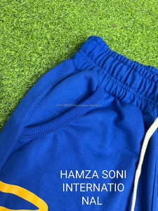 HSI ODM/OEM <b>Men's</b> <b>Red</b> Solid 100% Cotton Front Logo Mid Waist Elastic Casual Bermuda <b>Shorts</b> - Product Image 5