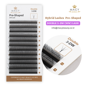 ขนตาไฮบริดแบบสำเร็จรูป Double 3-DW (WW) DIY Lash MACY BEAUTY KOREA ขนตาปลอมพรีเมียม ขายส่ง รับสั่งทำ - Product Image 5