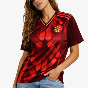 Maillot de football américain personnalisé pour femme, style football américain, en polyester respirant, col en V, pour équipe, vente en gros, OEM, marque privée - Product Image 4