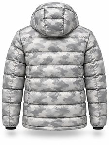 Men's Hooded Puffer <b>Jacket</b> Winter Waterproof Windproof Zipper Casual Regular Length Polyester Filling <b>Smart</b> Casual - Product Image 4
