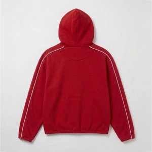 Nouvelle Vente Ensemble Survêtement Personnalisé avec Logo Manches Longues Fermeture Éclair Col Montant Couleur Unie Style Sportif Respirant Polyester Mi-lourd Adulte - Product Image 3