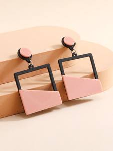 Boucles d'oreilles pendantes en résine style bohème, faites à la main, pour femmes, bijoux de mode tendance, design unique - Product Image 5