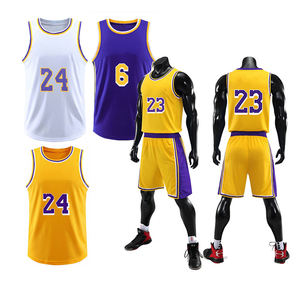 Maillot de basket respirant et anti-humidité grande taille, personnalisé par sublimation, séchage rapide - Product Image 1