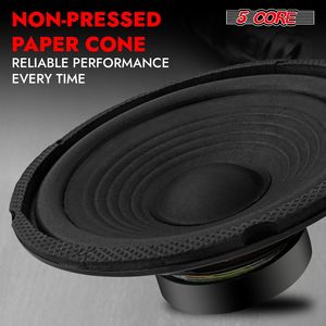 ลำโพงซับวูฟเฟอร์สำหรับรถยนต์5core 6.5นิ้ว300วัตต์4Ohm ซับวูฟเฟอร์ประสิทธิภาพสูง - Product Image 6