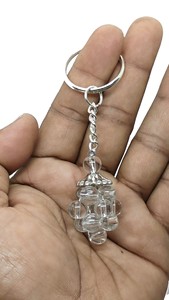 Llavero de cristal de alta calidad, con cuentas de cristal transparente en forma de uva, cuentas naturales, amuleto curativo, regalo para mujer - Product Image 4