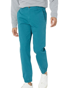 Pantalon de jogging pour homme, taille élastique, style streetwear, léger, 100% coton, teinture unie - Product Image 4