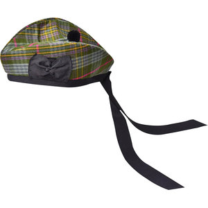 Chapeau écossais de cérémonie Glengarry en tartan, conçu pour les mariages, les rassemblements et les événements officiels - Product Image 1
