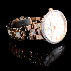 Women's Luxury ETA Mechanical Movement Stainless Steel Case <b>28mm</b> Analog Glass Dial 100 Bar Water Resistant Diamond Bezel Elegant - Product Image 2