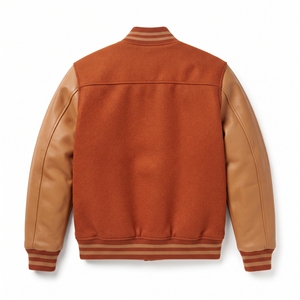 Vestes universitaires rétro vintage bicolores pour hommes, personnalisées, en polyester/coton écologique et imperméable, vente directe en gros - Product Image 2
