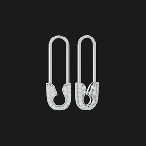 Pendientes de Lujo con Moissanita y Broche de Seguridad, Plata de Ley 925, Diseño Colgante con Pavé, Joyería Fina Elegante, Regalo para Mujer - Product Image 4