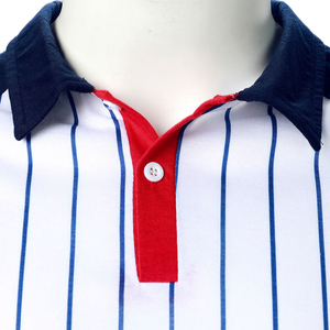 Chemise polo pour homme, dernier design bleu, 100% coton, haute qualité, couleur unie - Product Image 4
