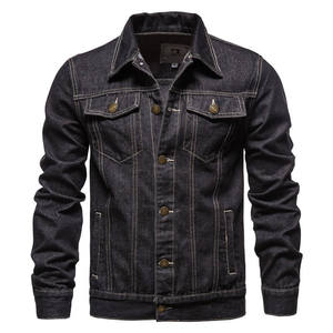 Premium Men's Denim Jean Jacket Men Casual Fall Jacket Denim Button up Coat Denim Jacket for Sale - Product Image 6