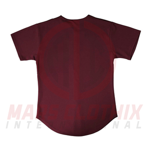 เสื้อเบสบอลแบบมีกระดุมติด ปักชื่อ โลโก้ และหมายเลขได้ตามสั่ง ขายส่งราคาถูก สำหรับทีมกีฬา เหมาะสำหรับทุกเพศ - Product Image 6