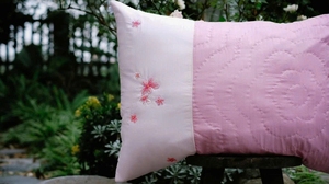 Free Shipping Luxury Hotel Linen Euro Shams 26''x26'' Pack 2 Solid Color Natural Flax Embroidered Decorative Rectangle Throw - Product Image 5