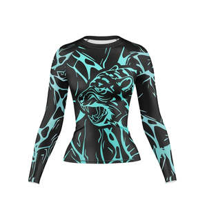 New Men BJJ Printed Rash Guard 100% Cotton Breathable Shrink-Proof Lightweight Quick-Dry Compression Wear Gym Fitness Workout - Product Image 4