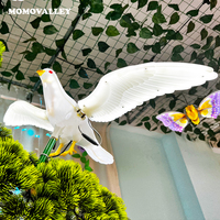 Lampe de jardin LED Momovalley, décoration, lampe en forme de pigeon 3D pour décorations de Noël, éclairage d'oiseaux en vol, jardin