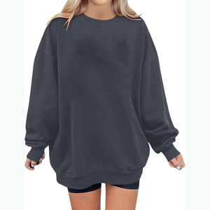 Sudaderas de Algodón para Mujer, Diseño Personalizado, Alta Calidad, Manga Larga, Casuales, Invierno, Color Sólido, Estilo Urbano, Forro Polar, Venta al Por Mayor - Product Image 4