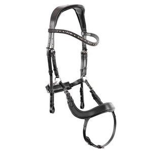 Brida de caballo de cuero de lujo con forma anatómica y tocado acolchado suave para mayor comodidad Personalización disponible - Product Image 1