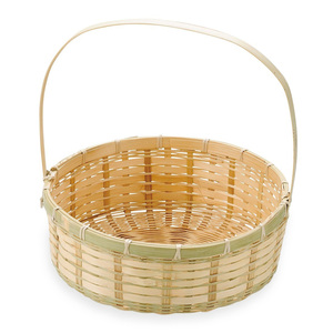 Cestas ovaladas tejidas para flores, de excelente calidad, con asa de bambú, para flores y regalos. - Product Image 2