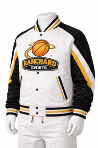 เสื้อแจ็คเก็ตบาสเก็ตบอลพรีเมียมแบบสั่งทำพิเศษ น้ำหนักเบา ระบายอากาศได้ดี เหมาะสำหรับกีฬา ทีมฝึกซ้อม และใช้สำหรับเชียร์ทีม ประสิทธิภาพสูง - Product Image 2