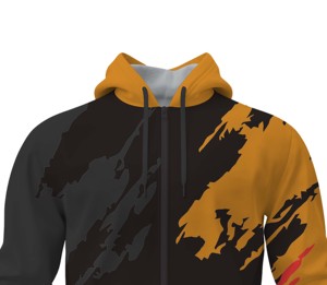 Fashion Sublimation Full Zip Hoodie 100% Polyester Casual Wear Hoodie - Product Image 4