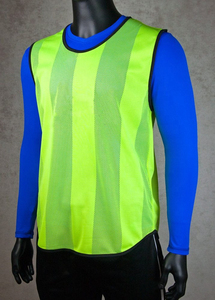 Men's Breathable Mesh Football <b>Bibs</b> Color Blocked Green Blue Sports <b>Training</b> Vest Adult Long Sleeve Top - Product Image 4