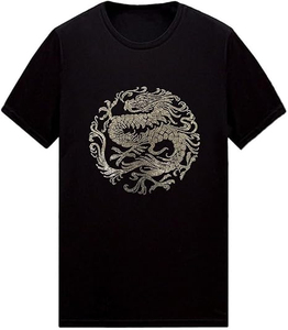 Camisetas Personalizadas de Algodón con Pedrería en el Cuello, Manga Corta, Tallas Grandes para Hombre, Camiseta Blanca con Pedrería para Hombre - Product Image 2