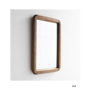 Small Ball Floor-standing Elliptical Mirror Solid Wood Round Ball Full-length Mirror - Product Image 3