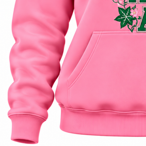   Sudadera con Capucha Gráfica Pink Ladies, Manga Larga, Estampado de Letras, Informal, Cómoda, Ropa de Moda para Hermandades - Product Image 6