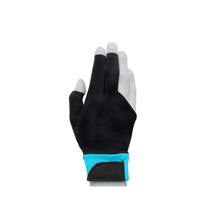 Guante de billar de 3 dedos para mano izquierda, para snooker, duradero, de neopreno y poliéster con doble costura, negro, tallas para hombre/mujer - Product Image 5