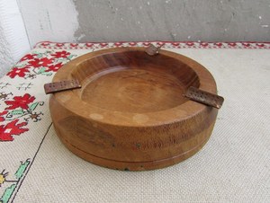 Handmade Wooden Ashtray with Natural Wood Finish - Product Image 5