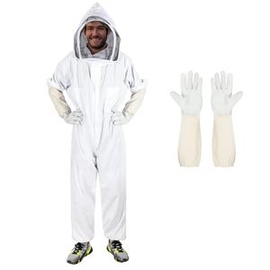 Combinaison d'apiculteur pour hommes et femmes, avec gants d'apiculture, combinaison d'apiculture avec capuche à voile, combinaison d'apiculteur robuste pour tout le corps - Product Image 1
