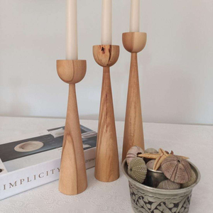 Portavelas Decorativo Rústico de Madera, Ecológico, para Velas de Cera, Precio Económico, Decoración para Hogar y Jardín, Portavelas para Velas de Té - Product Image 3