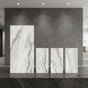 Carreaux de porcelaine vitrifiée polie effet onyx rose Tri Lite 80x160cm, collection premium pour sol et mur, garantie 3 ans, épaisseur 10mm - Product Image 2
