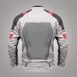 Blouson de moto en polaire imperméable à col montant pour homme - Coupe-vent, respirant, protection hivernale pour le dos, les coudes et les épaules - Product Image 5