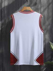 Camiseta de Baloncesto Personalizada Retro para Hombre, Estilo Vintage, Malla Transpirable de Secado Rápido - Product Image 2