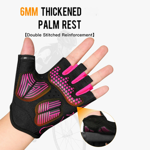 Gants de cyclisme sur route d'été légers et flexibles, durables, de haute qualité, demi-doigts, antidérapants, respirants, anti-UV - Product Image 6