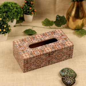 Hot Selling Modern Tissue Box Napkin Holder Wood With Sticker Print Design for Restaurant Hotel <b>Table</b> Tissue Box Napkin Holder - Product Image 4