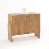 Buffet en bois à 2 portes Vandana Falcon Arion avec rangement élégant pour les intérieurs de maisons modernes