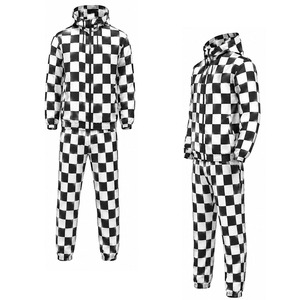Ensemble coupe-vent à capuche pour homme, veste et pantalon en polyester imprimé, vêtements de sport personnalisés, entraînement, fitness, jogging, extérieur, léger - Product Image 6