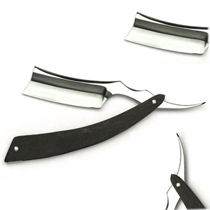 Professional Folding Shaving <b>Razor</b> Stainless Steel <b>Blade</b> Wooden Handle <b>Single</b> <b>Blade</b> Reusable Personal Grooming Tool barber use - Product Image 1